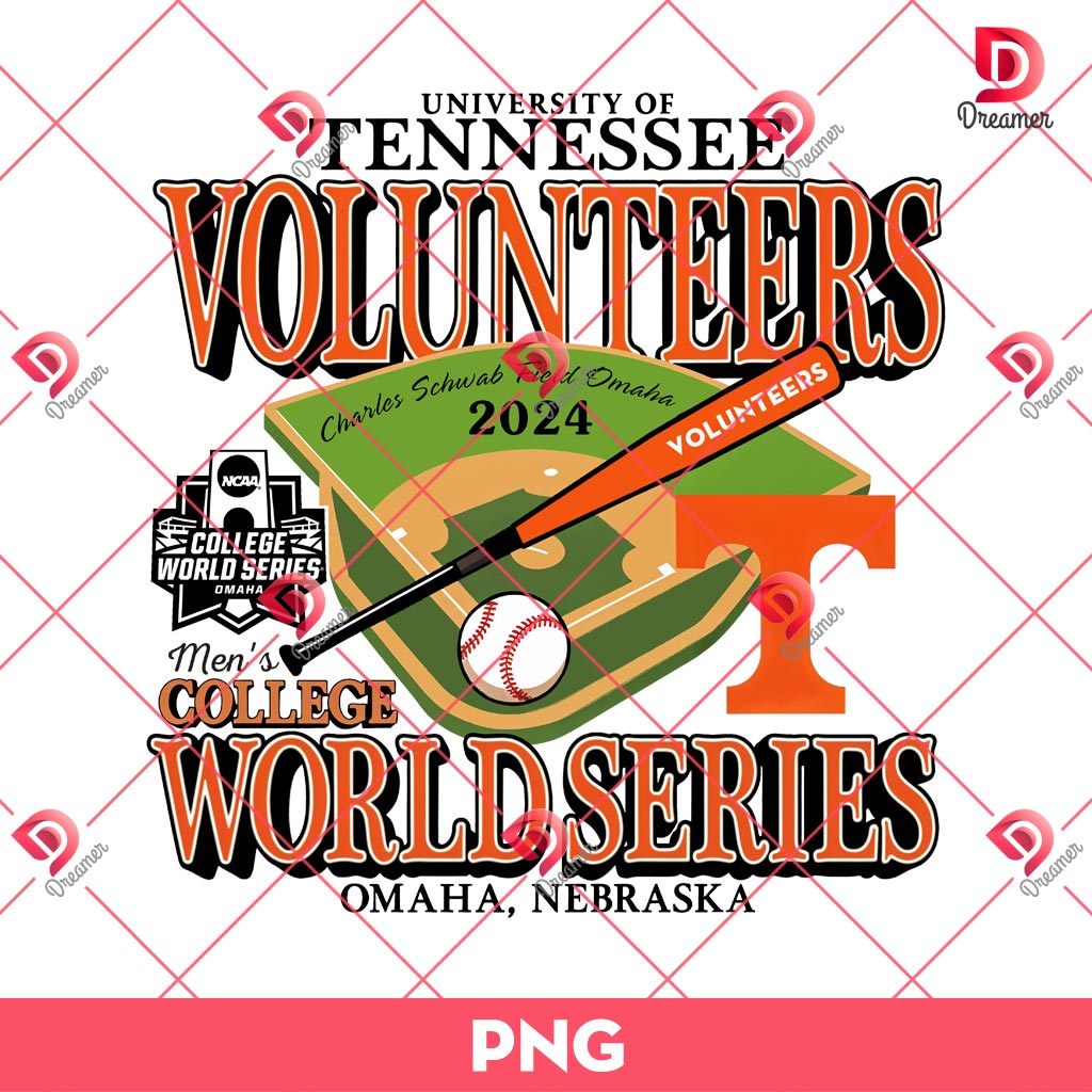 Tennessee Volunteers World Series 2024 PNG
