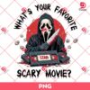 Whats Your Favorite Scary Movie PNG, Horror Halloween Character PNG, Ghostface Scream PNG
