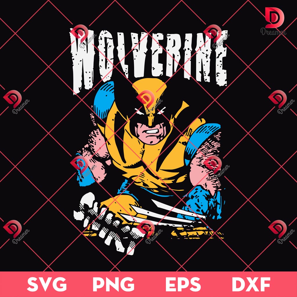 Wolverine SVG, Deadpool And Wolverine SVG PNG, Marvel Superhero Wolverine PNG DXF EPS SVG