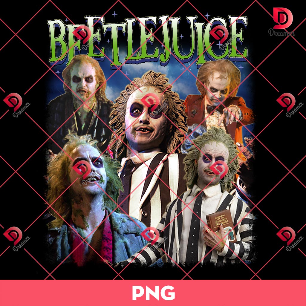 Beetlejuice PNG, Horror Character PNG, Halloween Movie PNG