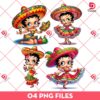Betty Boop Cinco De Mayo PNG Bundle, Betty Boop Mexicana PNG Bundle
