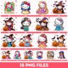 Bundle Hello Kitty Disney Princess PNG, Princess Hello Kitty PNG Bundle
