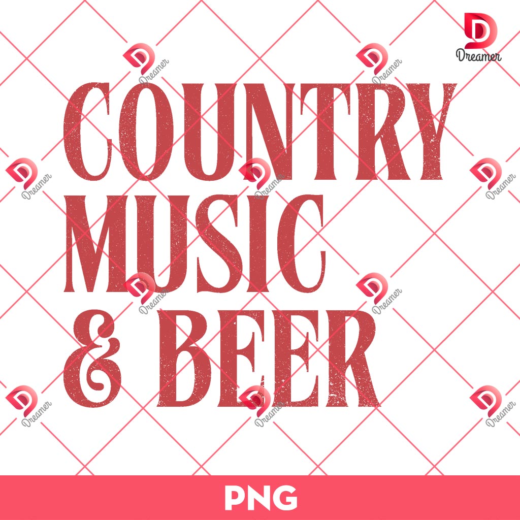 Country Music And Beer PNG