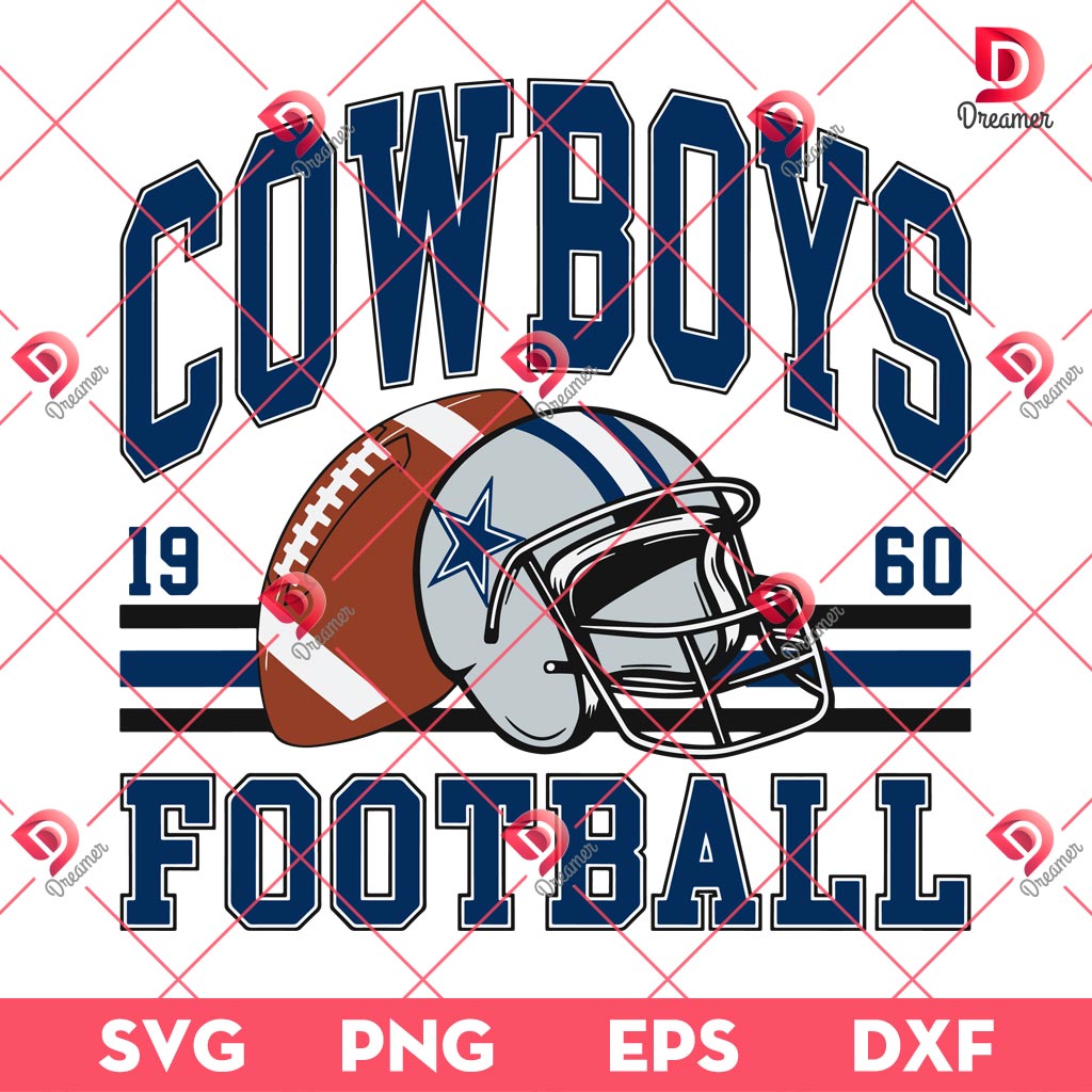 Cowboys Football EST 1960 SVG PNG EPS DXF, Dallas Cowboys NFL Est 1960 SVG