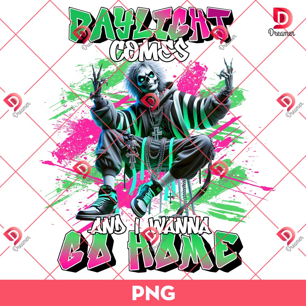 Daylight Comes And I Wanna Go Home Beetlejuice PNG, Beetlejuice Horror Movie PNG, Halloween PNG
