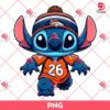 Denver Broncos Stitch PNG, Stitch Broncos Football Fan PNG