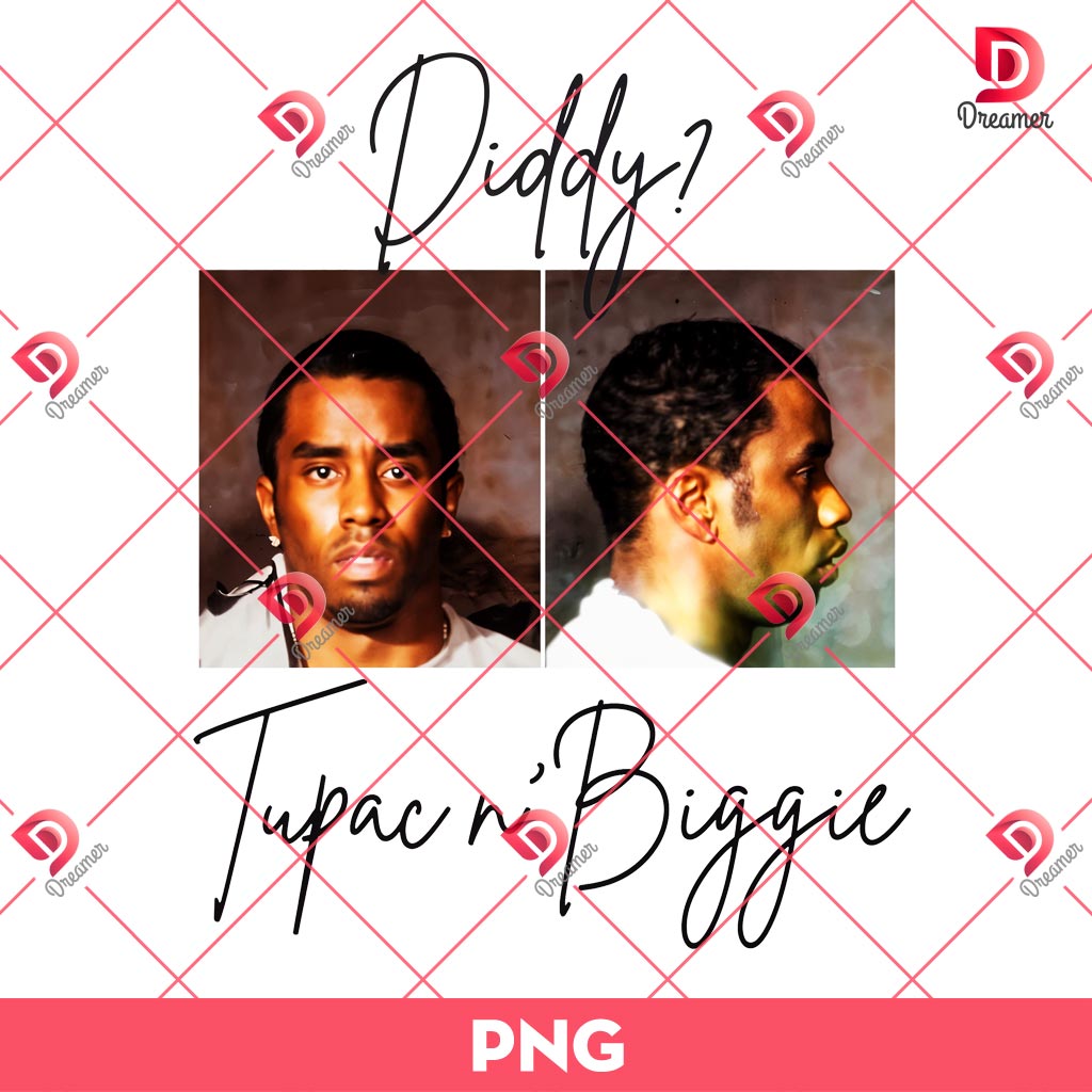 Diddy Tupac n Biggie PNG, Funny Diddy Mugshot PNG