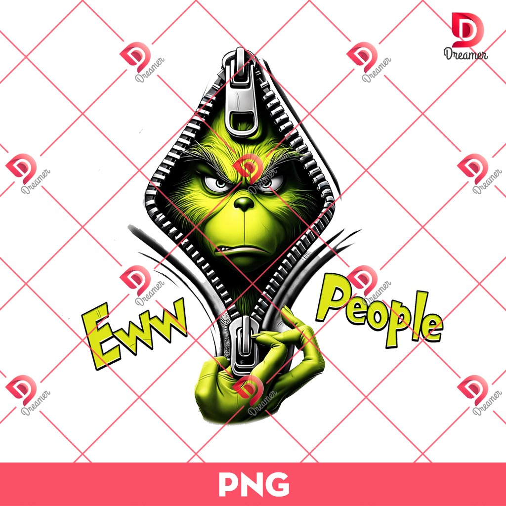 Ew People Christmas Movie PNG, Grinch Christmas Movie PNG
