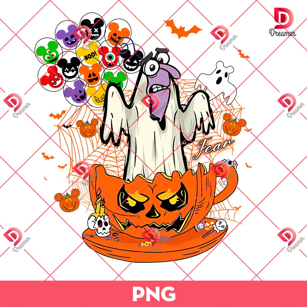 Fear Halloween PNG, Inside Out 2 Characters Halloween PNG