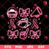 Football Pink Out Breast Cancer PNG SVG, Cancer Awareness SVG PNG, Football Breast Cancer SVG PNG