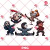 Funny Horror Characters Halloween PNG, Horror Killers PNG