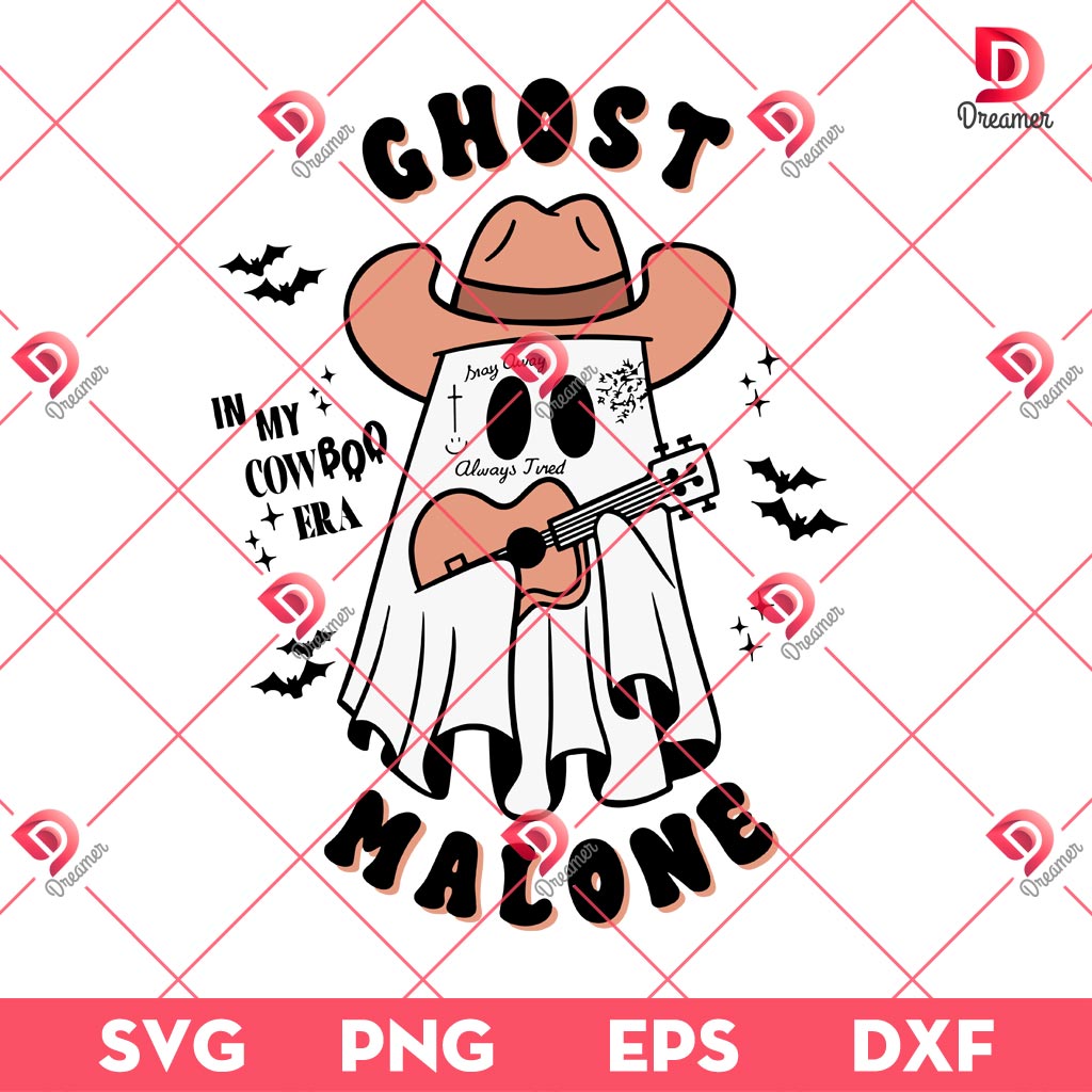 Ghost Malone In My Cowboo Era SVG PNG EPS DXF