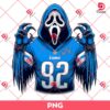 Ghostface Detroit Lions PNG, Horror Character NFL Football PNG, Ghostface Scream Football Halloween PNG