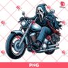 Ghostface Ride A Motobike PNG, Horror Killer PNG, Scary Movie Halloween PNG