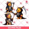 Grim Reaper Winnie The Pooh PNG, Horror Disney Characters PNG, Halloween Death Pooh PNG