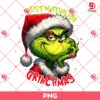 Grinch Just Waiting For Grinchmas PNG, Grinch Merry Christmas PNG