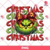 Grinchmas PNG, Glitter Grinch Pumpkin PNG, Leopard Coquette Bow Pumpkin Grinch PNG
