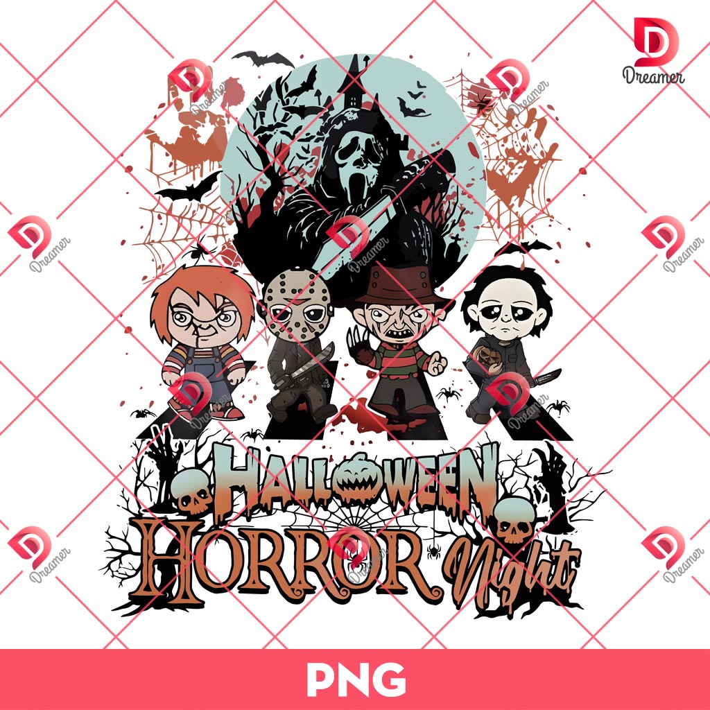 Halloween Horror Night PNG, Horror Killers Halloween PNG