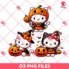 Hello Kitty Witch And Pumpkin Halloween PNG, Trick Or Treat Hello Kitty PNG