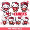 Hello Kitty Kansas City Chiefs PNG Bundle, Hello Kitty Football PNG Bundle