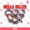 Hello Kitty Killers Halloween PNG, Hello Killers PNG, Horror Characters Kitty PNG