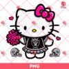 Hello Kitty Las Vegas Raiders Football PNG, Hello Kitty Wearing Raiders Cheerleading Outfit PNG