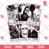 Horror Characters Cards SVG PNG EPS DXF, Halloween Horror Killers Card PNG SVG
