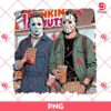 Horror Killers Drinks Coffee PNG, Horror Halloween Coffee PNG, Scary Movie Characters PNG