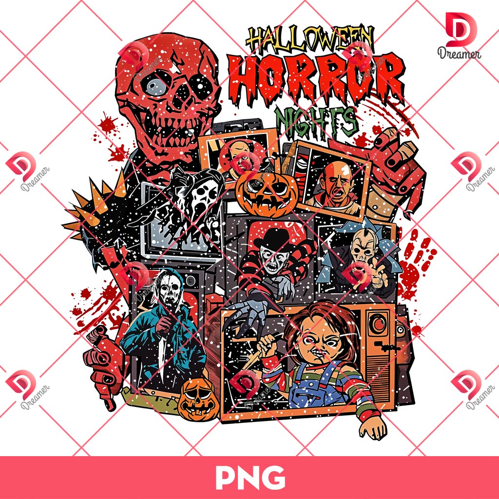Horror Movie Characters PNG, Horror Killers PNG, Halloween Scary Movie PNG