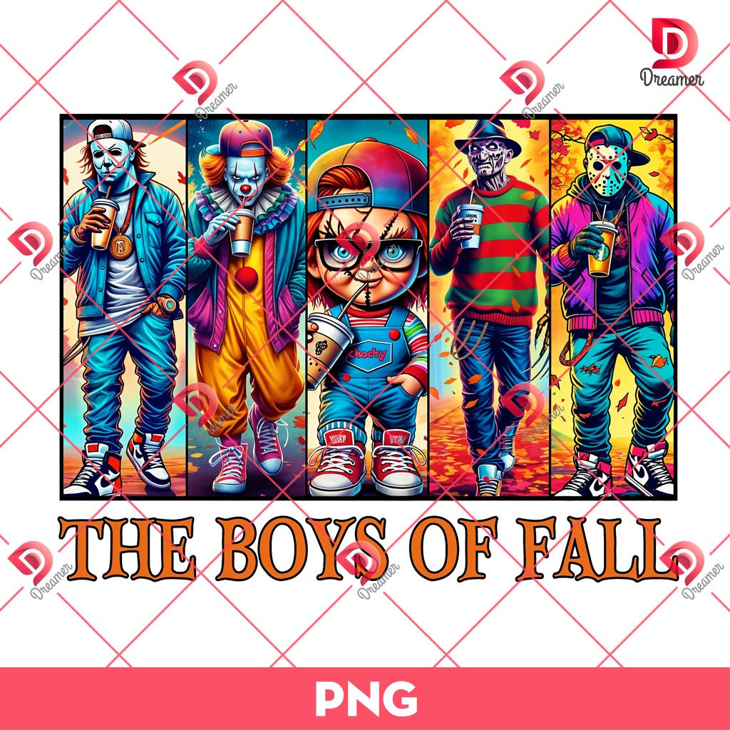 Horror The Boy Of Fall PNG, Horror Fall Characters PNG, Horror Killers Halloween PNG