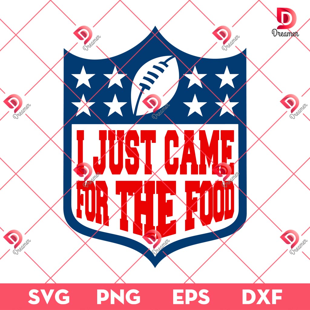 I Just Came For The Food NFL Logo SVG PNG DXF EPS