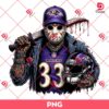 Jason Voorhees Baltimore Ravens PNG, Horror Character Jason NFL Football PNG