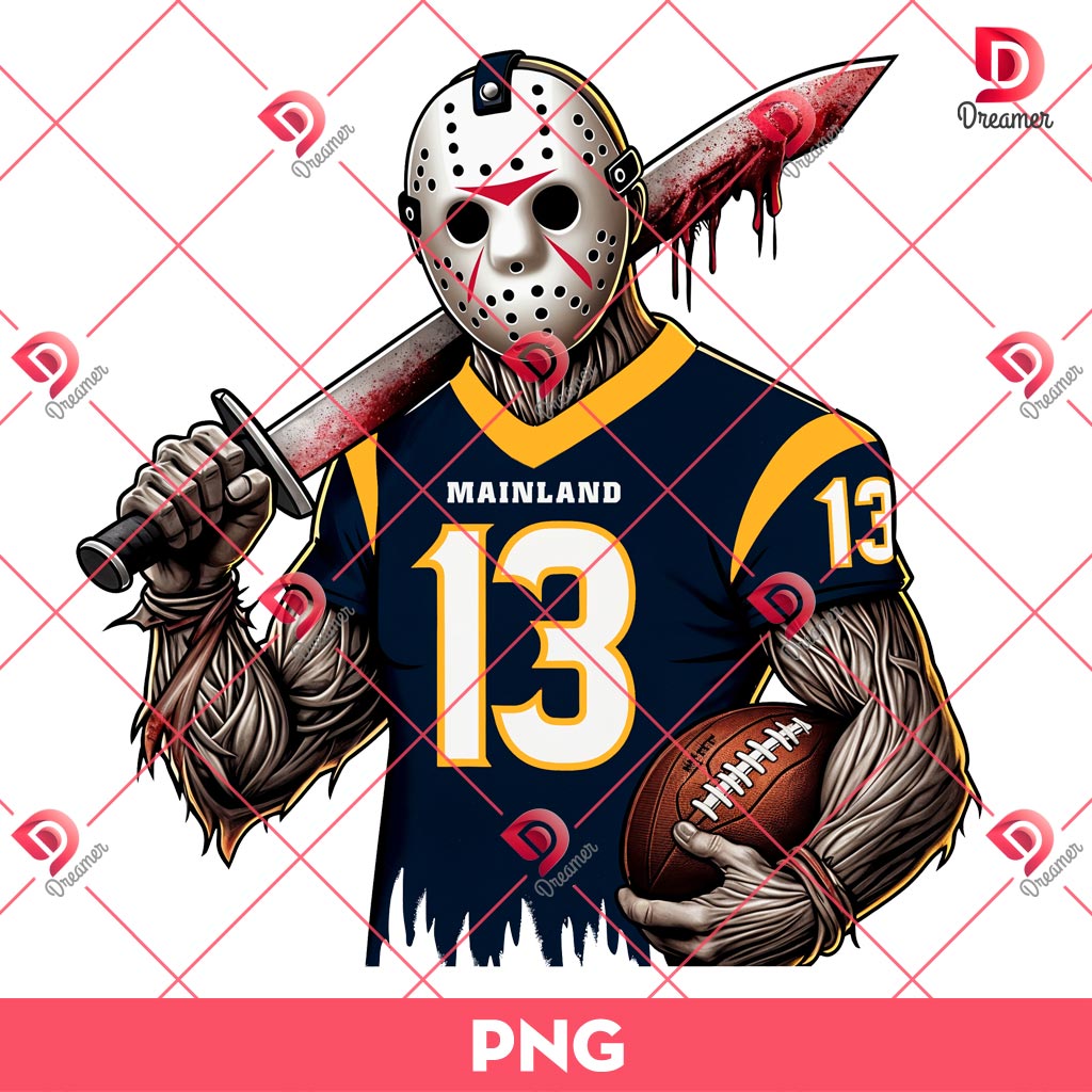 Jason Voorhees Mainland PNG, Horror Killers Jason Voorhees Football PNG