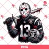 Las Vegas Raiders Jason Voorhees PNG, Horror Killer NFL Football PNG, Horror Character Halloween PNG