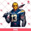 Los Angeles Chargers Jason Voorhees PNG, Horror Killer NFL Football PNG, Horror Character Halloween PNG