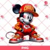 Mickey Mouse Wearing Kansas City Chiefs Outfits PNG, KC Chiefs Disney Mickey PNG