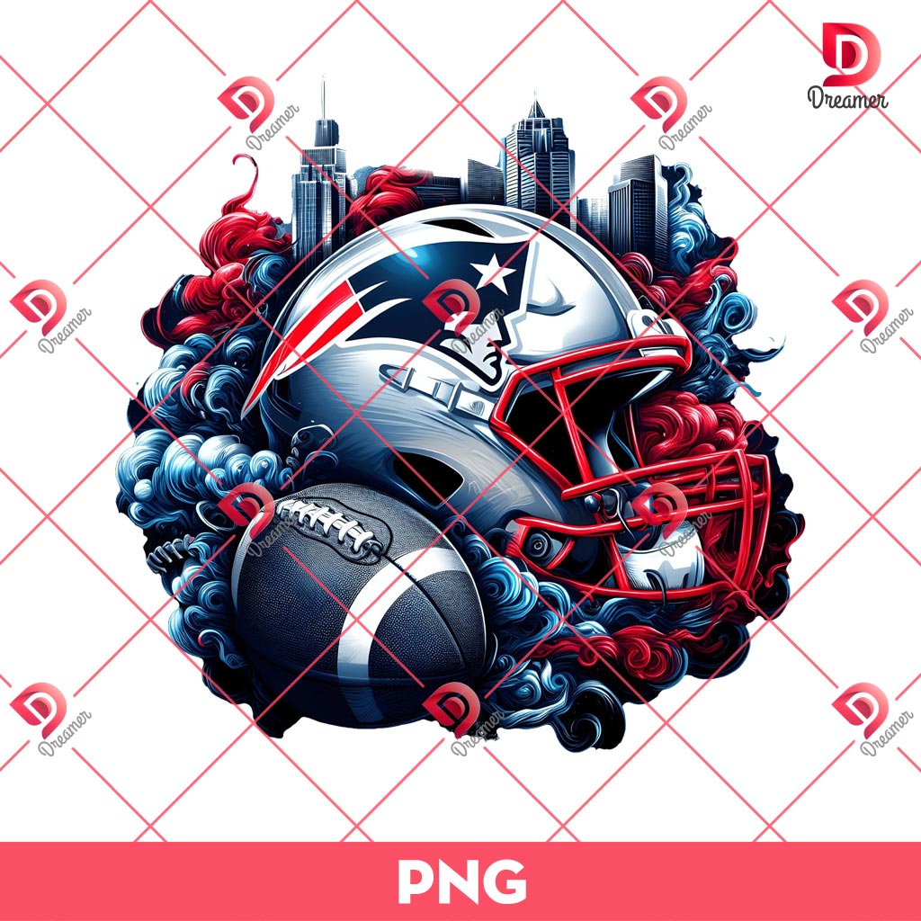 New England Patriots NFL Helmet PNG, Smoke Helmet NFL Football Teams PNG