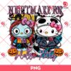 Nightmare For Hello Kitty PNG, Sally And Jack Skellington Hello Kitty PNG, Horror Kitty Halloween PNG