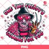 One Two Freddy's Coming For You PNG, Horror Killers Halloween PNG