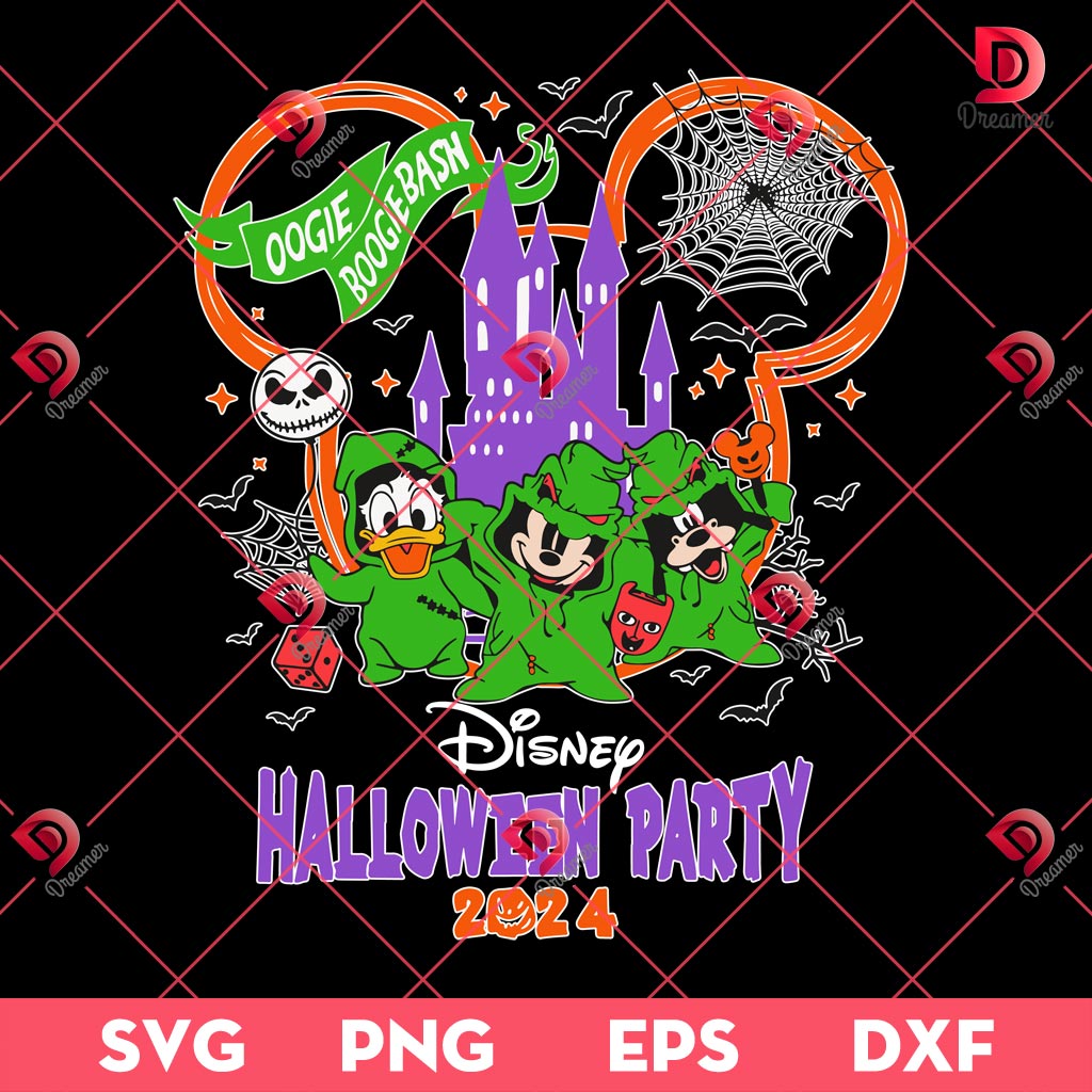 Oogie Boogie Bash SVG PNG, Disney Halloween Party 2024 SVG PNG