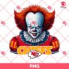Pennywise Kansas City Chiefs PNG, Horror Killer NFL Football PNG, Horror Character Halloween Sport PNG