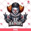 Pennywise Las Vegas Raiders PNG, Horror Killer NFL Football PNG, Horror Character Halloween Sport PNG