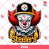 Pennywise Pittsburgh Steelers PNG, Horror Killer NFL Football PNG, Horror Character Halloween Sport PNG