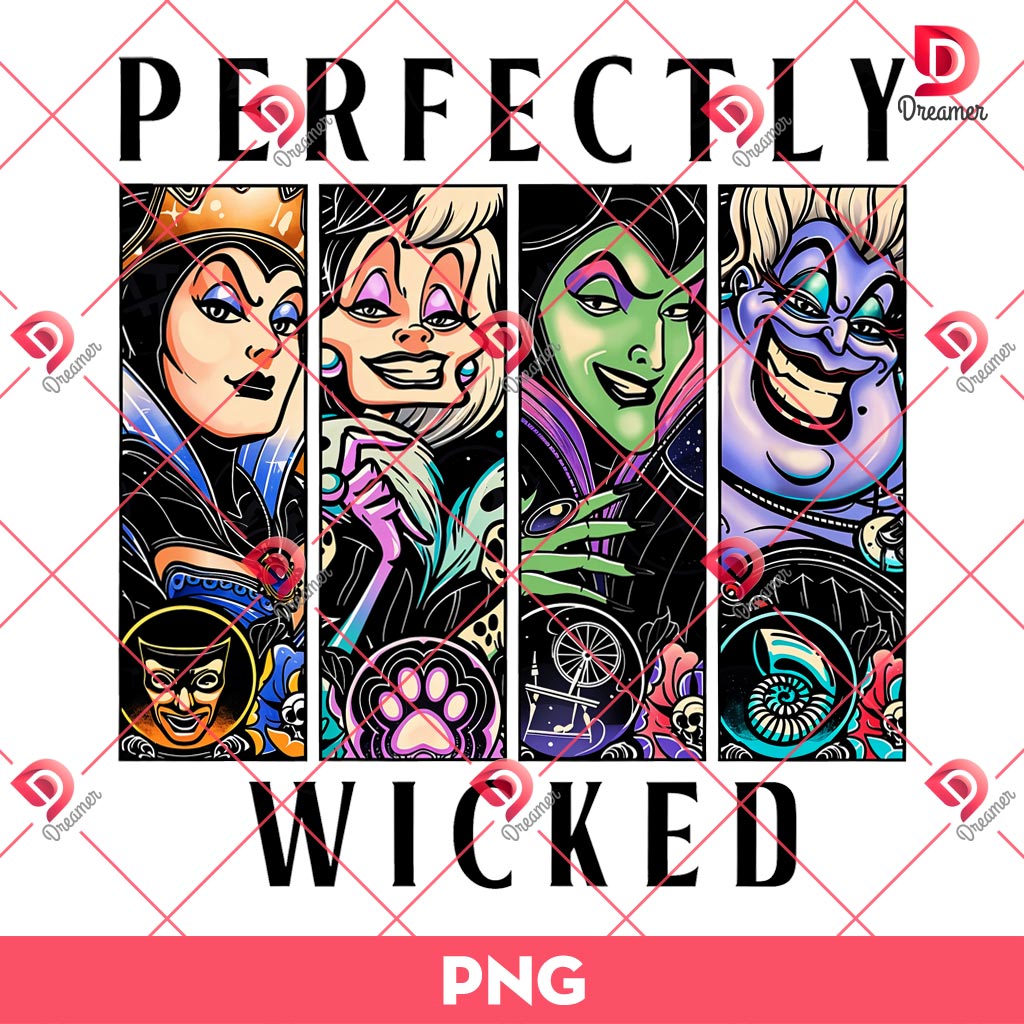 Perfectly Bad Wicked PNG, Bad Witches Club Halloween PNG