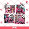 Pink Halloween Horror Killers PNG, Scary Movie Halloween Characters PNG