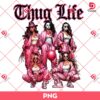 Pink Thug Life Horror Ladies PNG, Horror Characters For Ladies PNG, Pink Thug Life Halloween PNG
