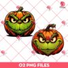 Pumpkin Grinch Face PNG, Grinch Pumpkin Halloween PNG