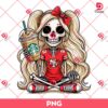 Skeleton Girl San Francisco 49ers PNG, Skeleton Football Fan PNG