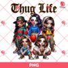 Thug Life Horror Ladies PNG, Halloween Chicana Horror Killers PNG, Thug Life Horror Friends For Ladies PNG