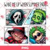 Waiting For Halloween Like Horror Killers PNG, Wake Me Up When Summer Ends PNG, Halloween Horror PNG